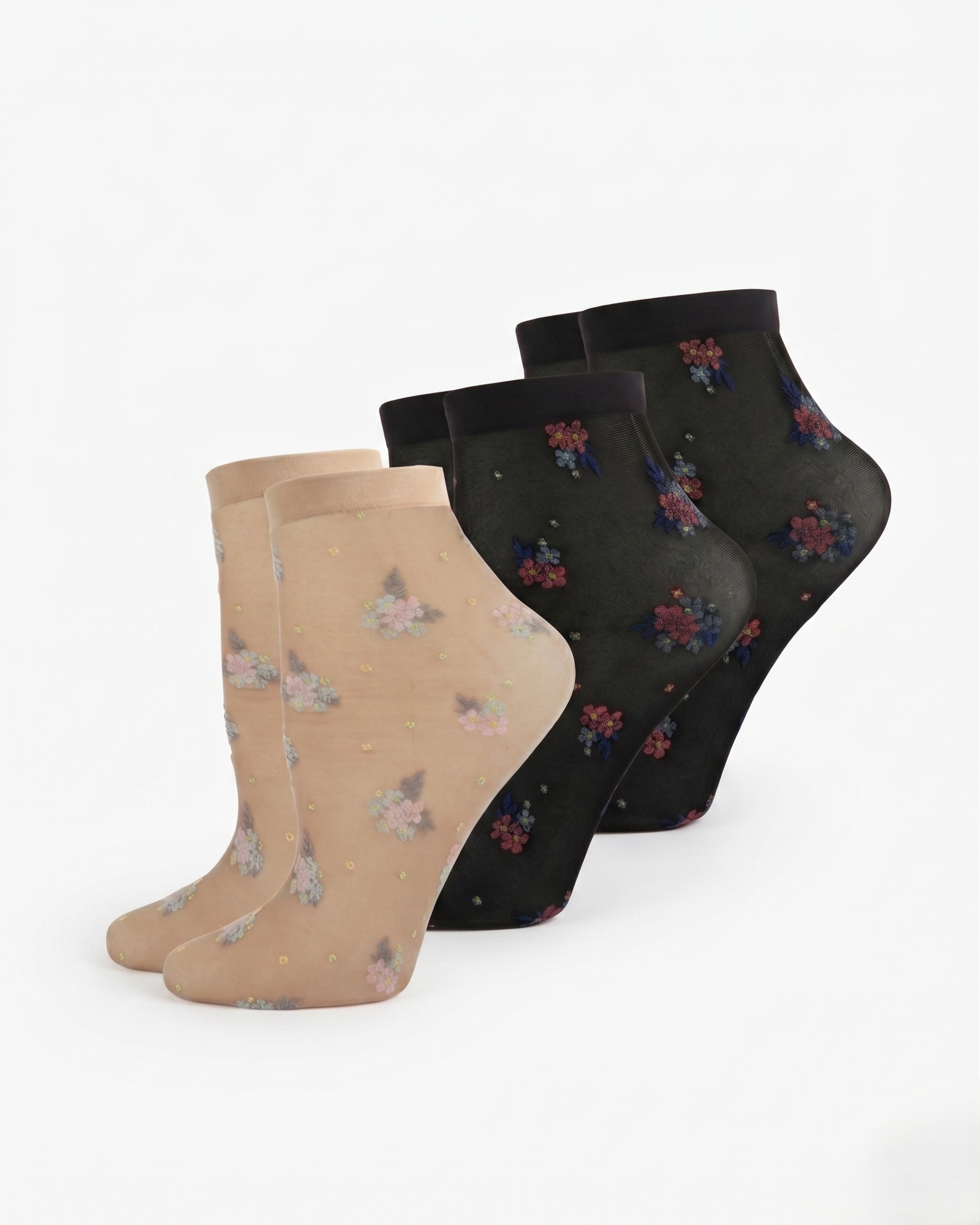 Posy Patch Floral Knit Anklet