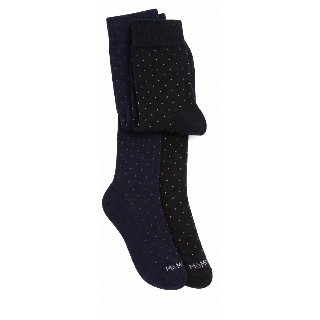 Swiss Dot Cotton Compression Socks
