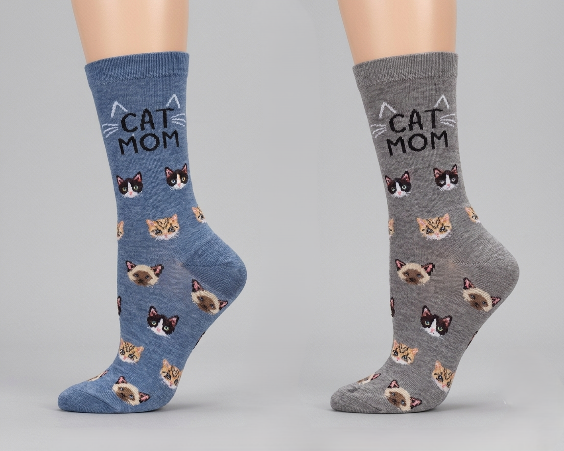 Cat Mom Bamboo Crew