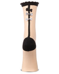 Women's Triple Bow Back Sheer Crew Socks