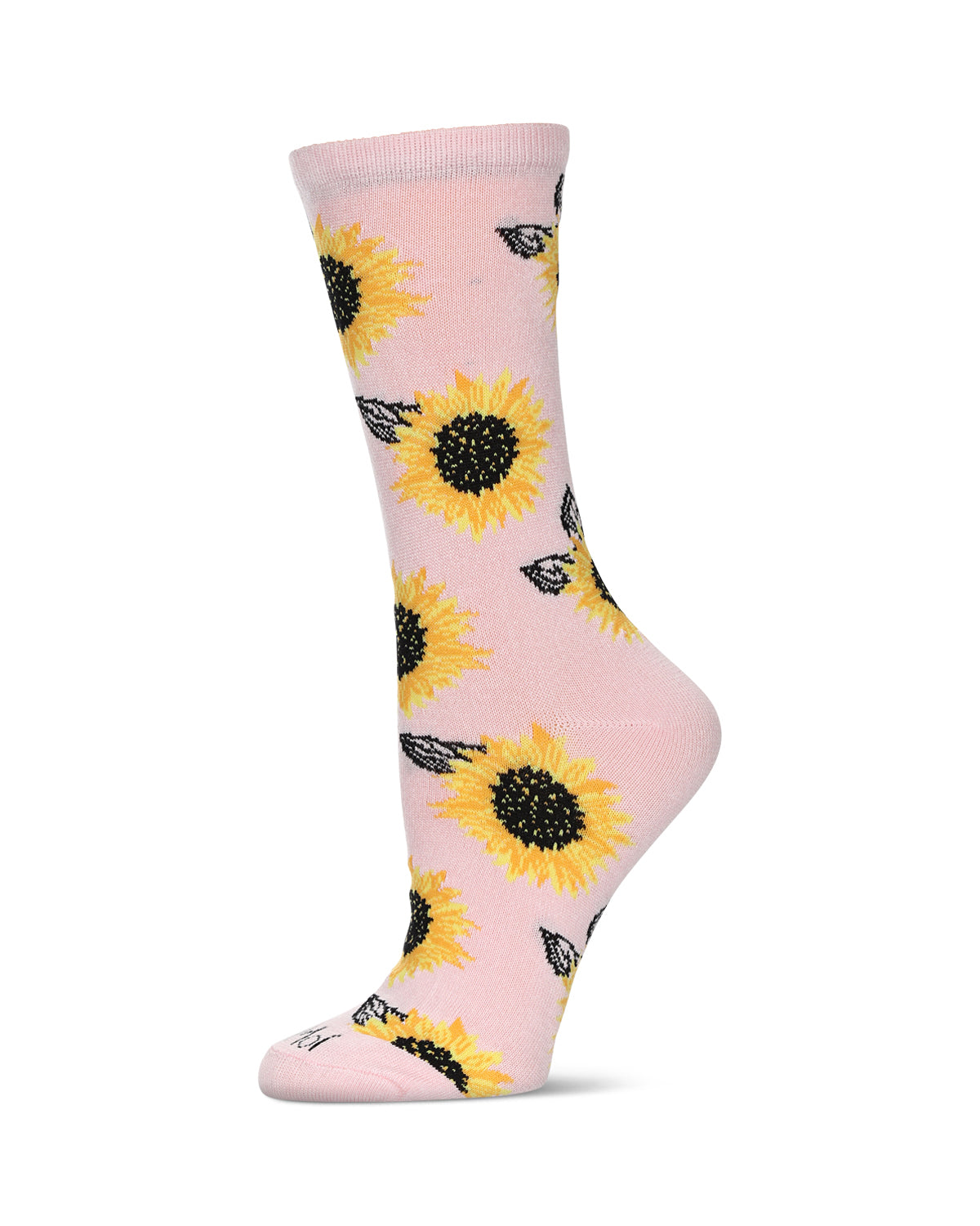 Majestic Sunflower Bamboo Blend Crew Socks