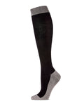 Women's Two-Tone Contrast Bamboo Blend 8-15mmHg Graduated Compression Socks