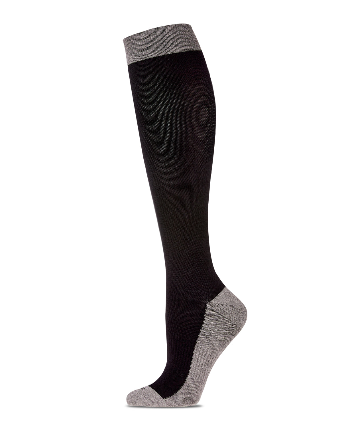 Women's Two-Tone Contrast Bamboo Blend 8-15mmHg Graduated Compression Socks