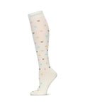 Women's Multicolor Hearts Bamboo Blend 8-15MMHG Graduated Compression Socks
