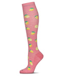 Women's Lemons Bamboo Blend 8-15MMHG Graduated Compression Socks